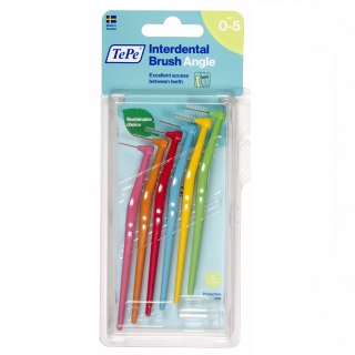TePe Angle szczoteczki międzyzębowe zestaw startowy mix rozmiarów 0.4-0.8mm 6szt