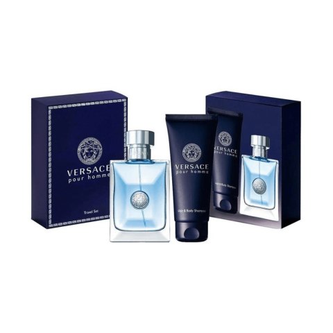 Versace Pour Homme zestaw woda toaletowa spray 100ml + żel pod prysznic 100ml