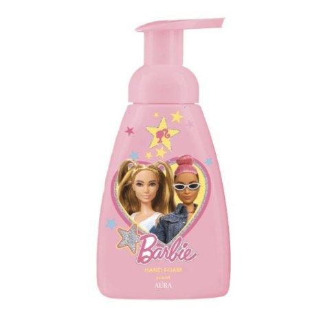 Aura Barbie Hand Foam pianka do mycia rąk Raspberry 300ml