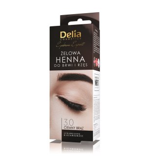 Delia Eyebrow Expert żelowa henna do brwi i rzęs 3.0 Ciemny Brąz 15ml