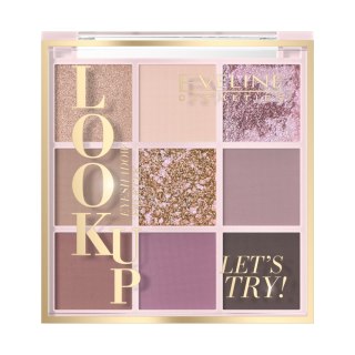 Eveline Cosmetics Look Up paleta 9 cieni do powiek Let's Try 10.8g
