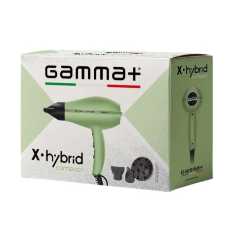 Gamma Piu X-Hybrid Compact Verde Suszarka do Włosów z Jonizacją Zielony Matcha