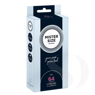 Mister Size Condoms prezerwatywy dopasowane do rozmiaru 64mm 10szt.
