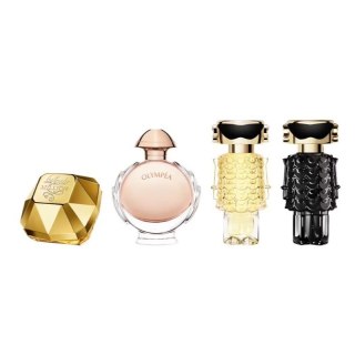 Paco Rabanne Miniature Gift Set zestaw Lady Million woda perfumowana 5ml + Olympea woda perfumowana 6ml + Fame woda perfumowana 4ml + Fame pe