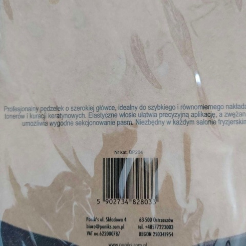 Poniks Blackomb Pędzelek do Farbowania Włosów Włosie Neonowe 14cm