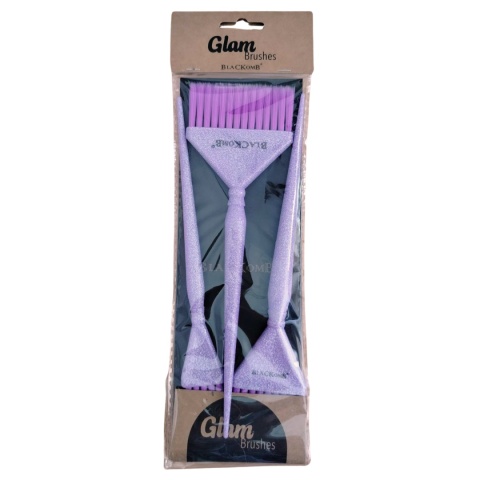 Poniks Zestaw Brokatowych Pędzelków Fryzjerskich 3szt.