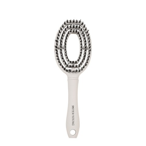 Sister Young Coco Hair Brush szczotka do włosów z włosiem dzika White
