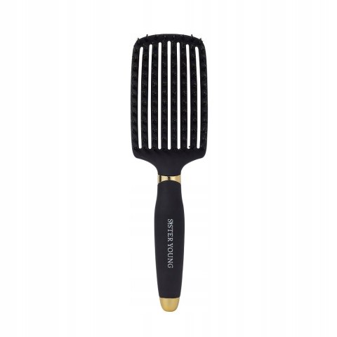 Sister Young Ovia Hair Brush szczotka do włosów z włosiem dzika Black