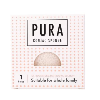 Sister Young Pura Konjac Sponge gąbka do mycia twarzy White