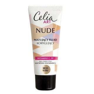 Celia Art Nude matujący fluid korygujący 01 Ecru 30ml