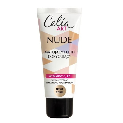 Celia Art Nude matujący fluid korygujący 01 Ecru 30ml