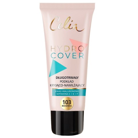 Celia Hydro Cover długotrwały podkład kryjąco-nawilżający 103 Brzoskwinia 30ml