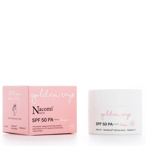 Nacomi Next Level SPF50 PA++++ nawilżający krem do twarzy z filtrem Basic 50ml