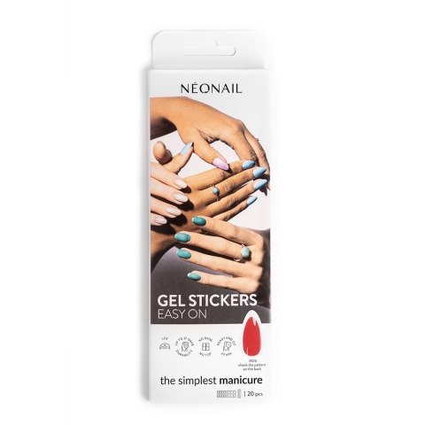 NeoNail Gel Stickers Easy On lakier hybrydowy w naklejce M06 20szt