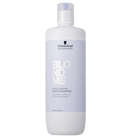 Schwarzkopf Professional BlondMe Bond Repair Purple Shampoo fioletowy szampon neutralizujący 1000ml
