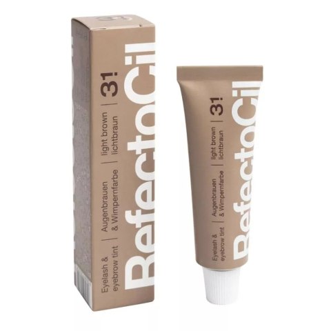Refectocil Eyelash And Eyebrow Tint henna do brwi i rzęs 3.1 Light Brown 15ml Refectocil Eyelash And Eyebrow Tint henna do brwi i rzęs 3.1 Light Brown 15ml