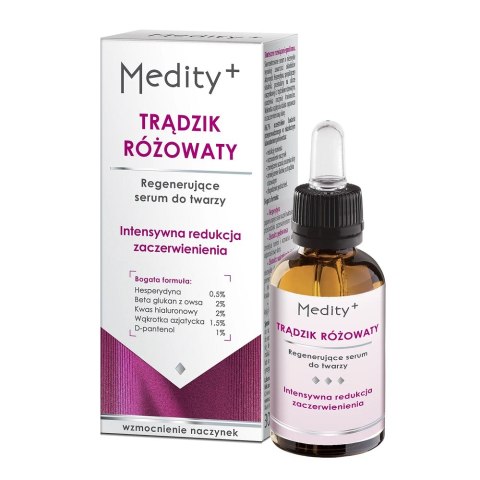 Medity+ Trądzik Różowaty regenerujące serum do twarzy 30ml