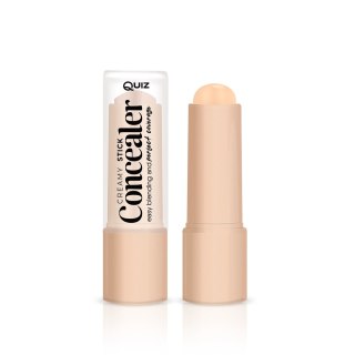 Quiz Cosmetics Creamy Stick Concealer korektor na niedoskonałości wzbogacony mieszanką olei i witaminą E N°01 5ml