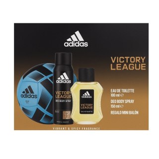 Adidas Victory League zestaw woda toaletowa spray 100ml + dezodorant spray 150ml + mała piłka