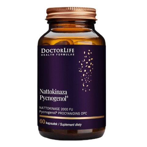 Doctor Life Nattokinaza Pycnogenol suplement diety 60 kapsułek