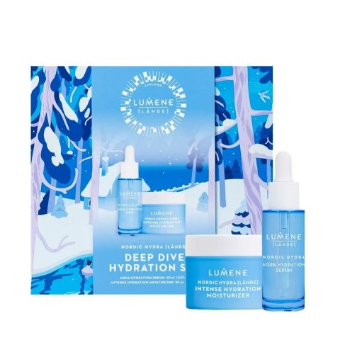 Lumene Nordic Hydra &lsqb;Lähde&rsqb; Deep Dive Hydration Set zestaw serum do twarzy 30ml + krem do twarzy 50ml