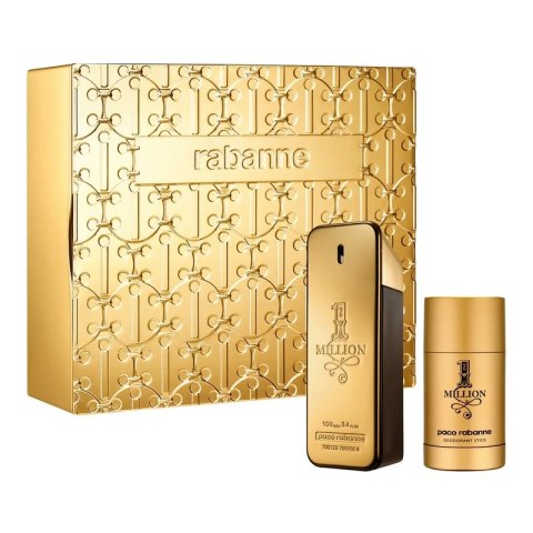 Paco Rabanne 1 Million Men zestaw woda toaletowa spray 100ml + dezodorant w sztyfcie 75ml