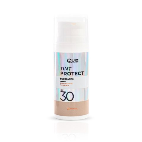 Quiz Cosmetics Tint Protect Foundation SPF30 lekki podkład wzbogacony witaminą E i niacynamidem N°02 Natural 30ml