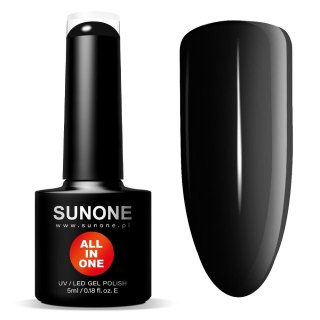 Sunone All In One lakier hybrydowy 3w1 Czarna Inez 5ml