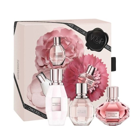 Viktor & Rolf Flowerbomb Trio Set zestaw Flowerbomb woda perfumowana spray 7ml + Flowerbomb Ruby Orchid woda perfumowana 7ml + Flowerbomb Nect
