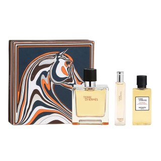 Hermes Terre D'Hermes zestaw perfumy spray 75ml + perfumy spray 15ml + żel pod prysznic 40ml