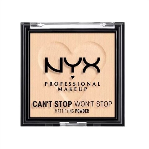 NYX Professional MakeUp Can't Stop Won't Stop puder matujący 02 Light 6g