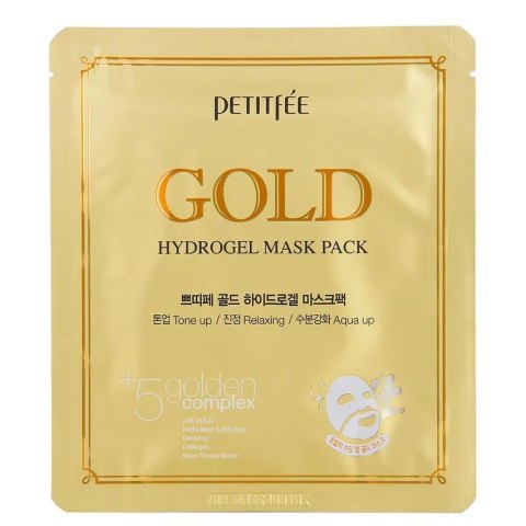 Petitfee Gold Hydrogel Mask Pack nawilżająco-kojąca hydrożelowa maska w płachcie ze złotem 32g Petitfee Gold Hydrogel Mask Pack nawilżająco-kojąca hydrożelowa maska w płachcie ze złotem 32g
