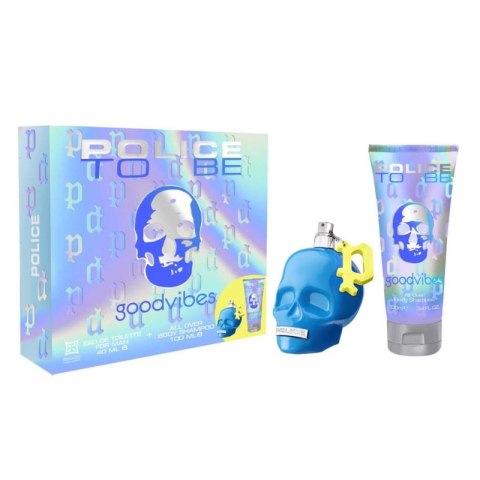 Police To Be Goodvibes For Man zestaw woda toaletowa spray 40ml + żel pod prysznic 100ml