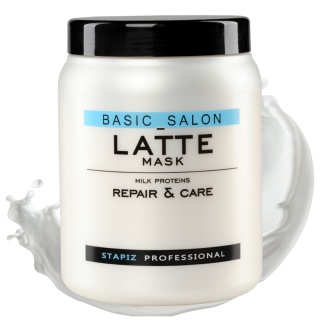 Stapiz Basic Salon Latte Maska do Każdego Rodzaju Włosów z Proteinami Mlecznymi 1L