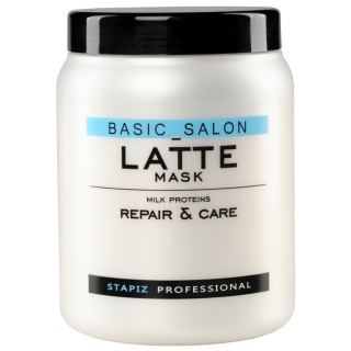 Stapiz Basic Salon Latte Maska do Każdego Rodzaju Włosów z Proteinami Mlecznymi 1L