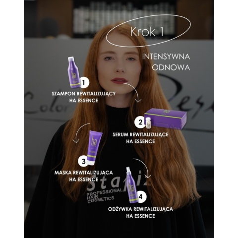 Stapiz HA Essence Aquatic Szampon Rewitalizujący do Włosów Suchych i Zniszczonych z Kwasem Hialuronowym 300ml