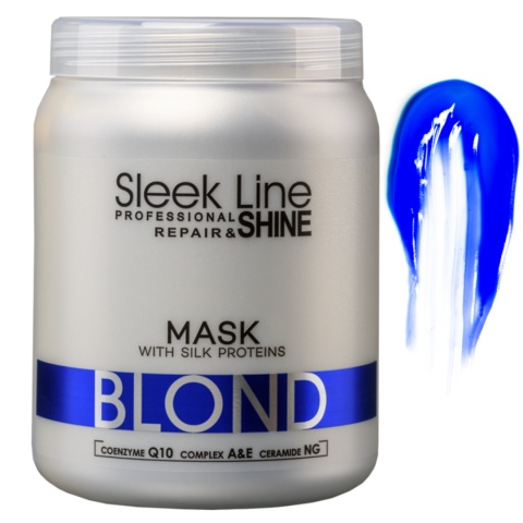 Stapiz Sleek Line Blond Maska do Włosów Blond, Siwych i Rozjaśnianych z Jedwabiem 1000ml