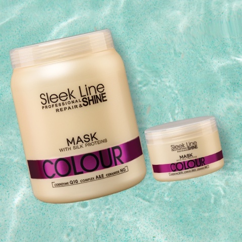 Stapiz Sleek Line Colour Maska do Włosów Farbowanych z Jedwabiem 1000ml