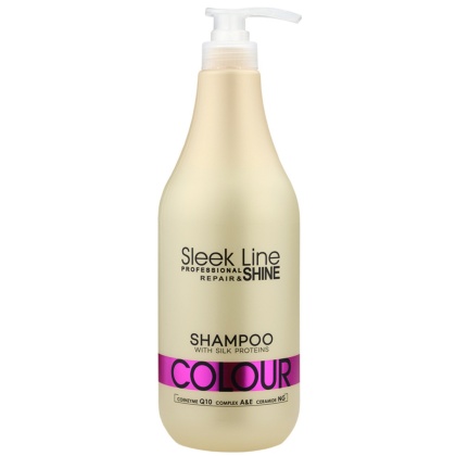 Stapiz Sleek Line Colour Szampon z Jedwabiem do Włosów Farbowanych 1000ml