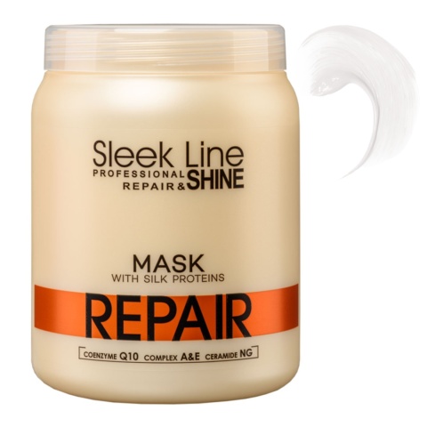 Stapiz Sleek Line Repair Maska do Włosów Suchych z Jedwabiem 1L