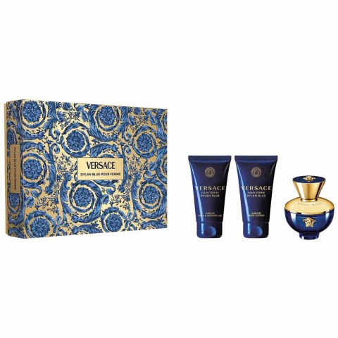 Versace Pour Femme Dylan Blue zestaw woda perfumowana spray 50ml + balsam do ciała 50ml + żel pod prysznic 50ml Versace Pour Femme Dylan Blue zestaw woda perfumowana spray 50ml + balsam do ciała 50ml + żel pod prysznic 50ml