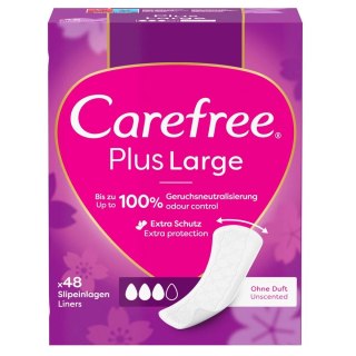 Carefree Plus Large wkładki higieniczne Light Scent 48szt.
