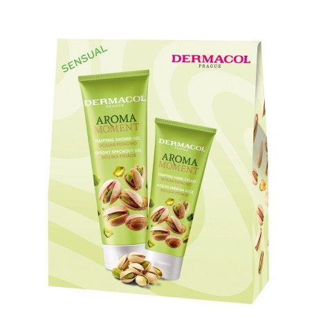 Dermacol Aroma Moment Sicilian Pistachio zestaw krem do rąk 100ml + żel pod prysznic 250ml