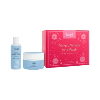 Hagi Have a Wholly Jolly Wash zestaw peeling do ciała 200ml + żel do mycia ciała 150ml