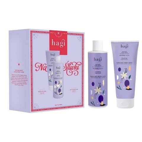 Hagi Na Śliwki zestaw balsam do ciała 200ml + żel do mycia ciała 300ml