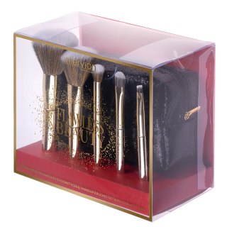 Inter Vion Flawless Beauty zestaw pędzli do makijażu z kosmetyczką