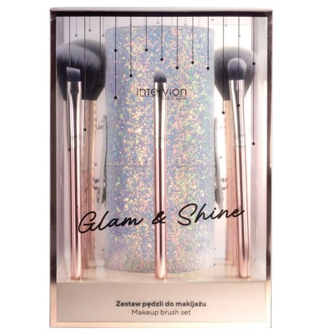 Inter Vion Glam&Shine zestaw pędzli do makijażu z etui