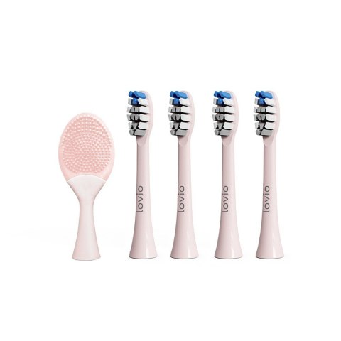 Lovio SonicProtect PRO końcówki do szczoteczki sonicznej średnia twardość Różowe LVTB124PK-HM 5szt