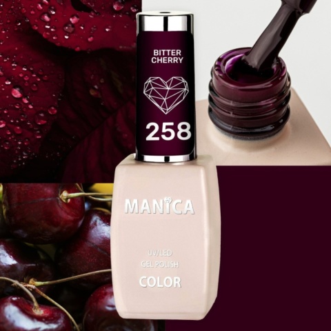 Manica Lakier hybrydowy LED/UV 10ml - Bitter Cherry - 258