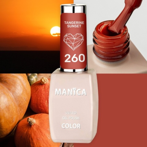 Manica Lakier hybrydowy LED/UV 10ml - Tangerine Sunset - 260